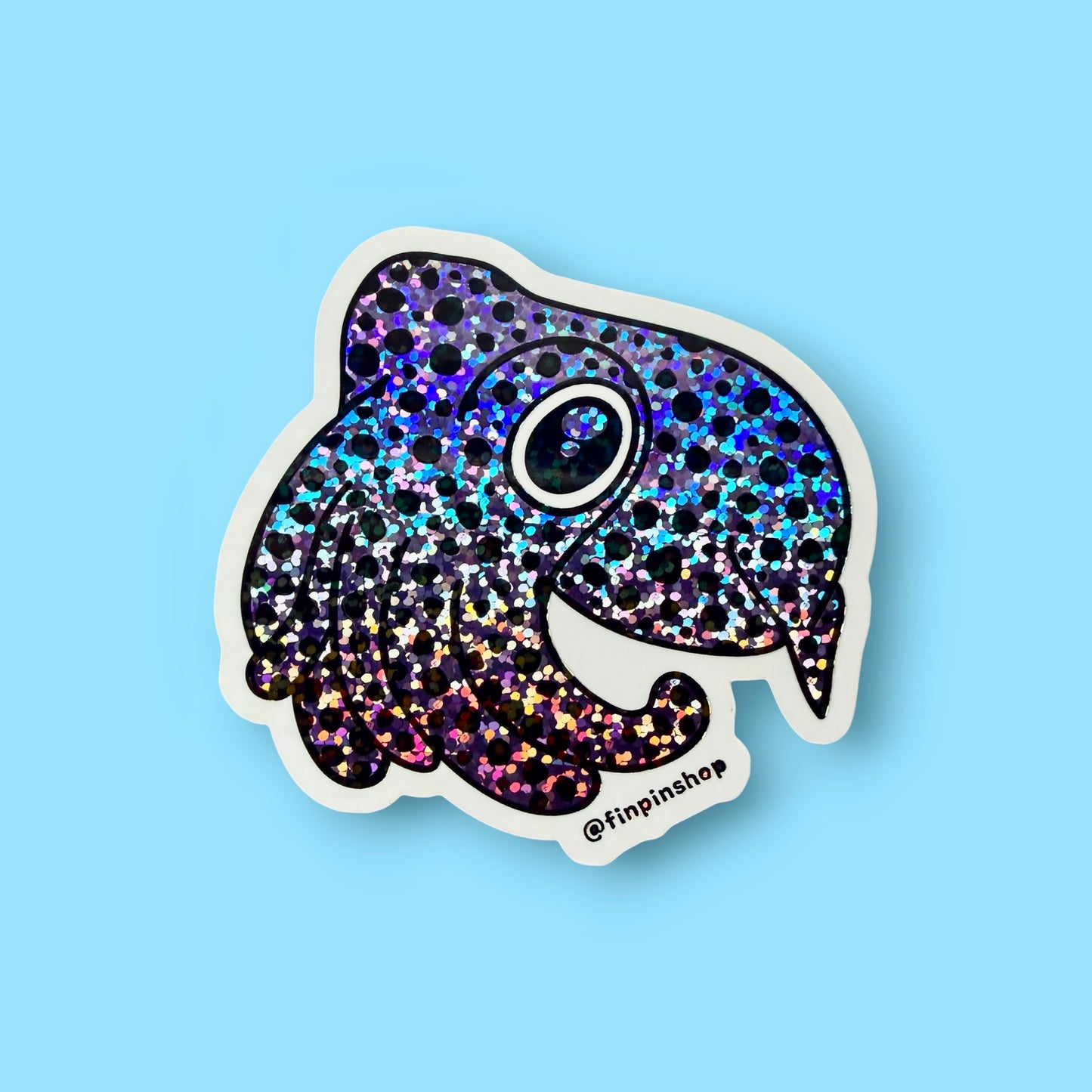 Bobtail squid sticker • August 2026 Patreon design