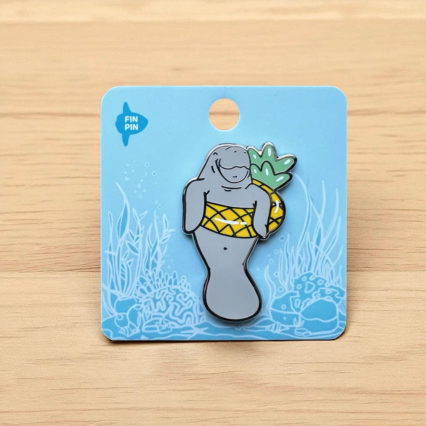 Summer float manatee pin • Patreon exclusive
