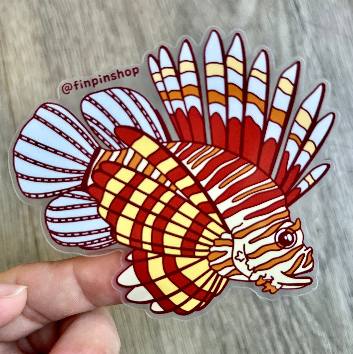 Nov 2024 Patreon lionfish sticker