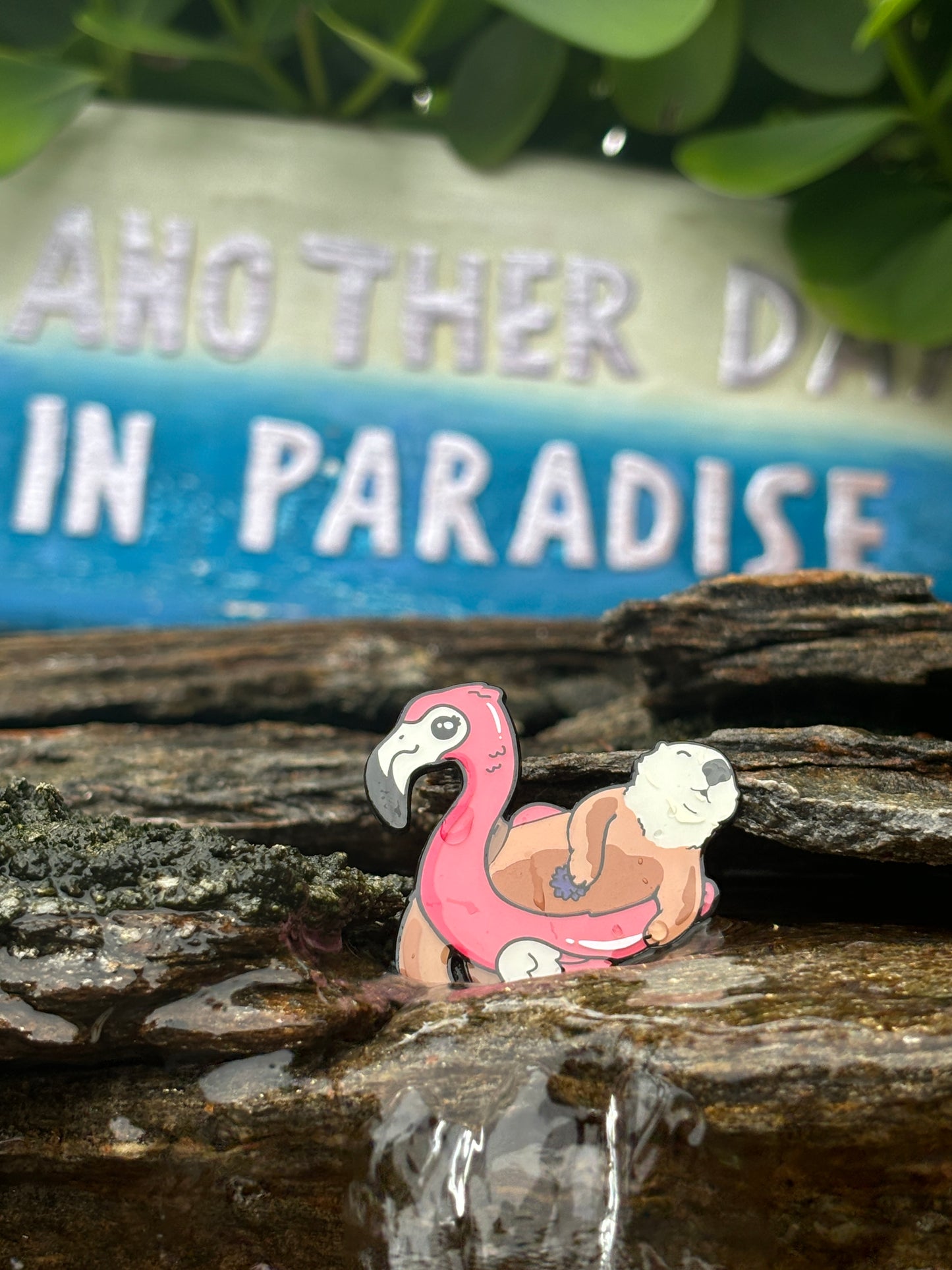 Summer sea otter enamel pin • Patreon exclusive