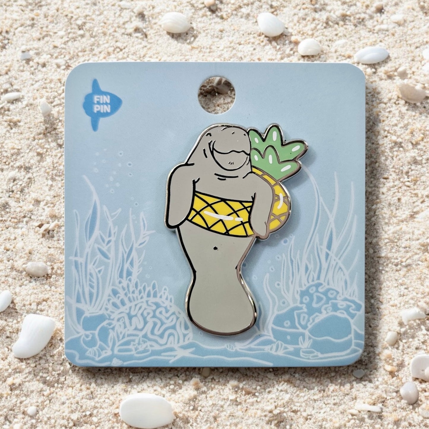 Summer float manatee pin • Patreon exclusive