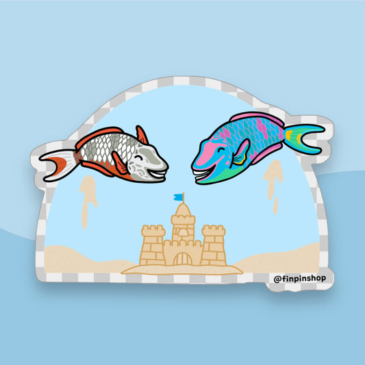 April 2024 Patreon Stoplight Parrotfish Sticker
