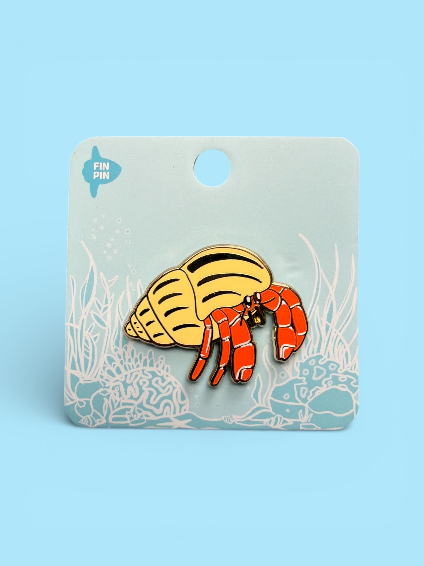 Hermit crab pin • Patreon design