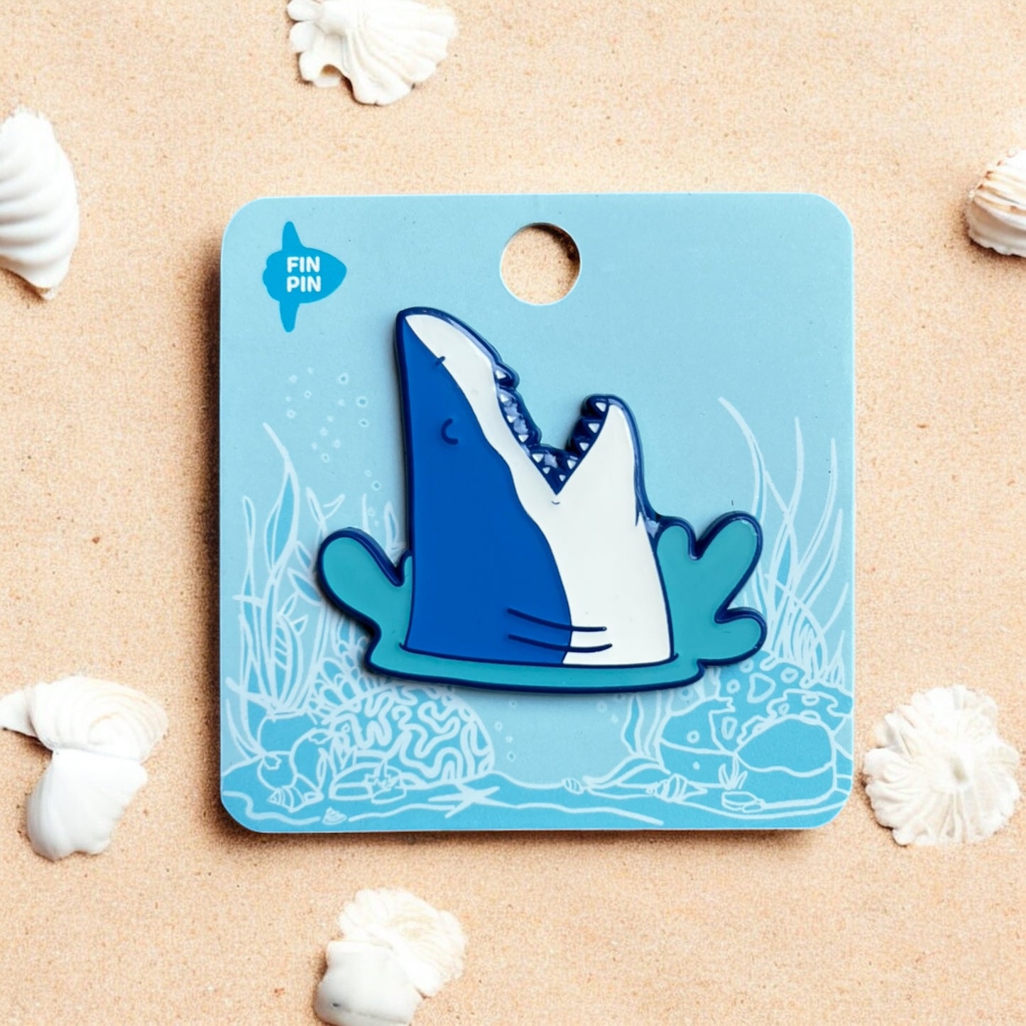 Great white shark pin • Patreon exclusive