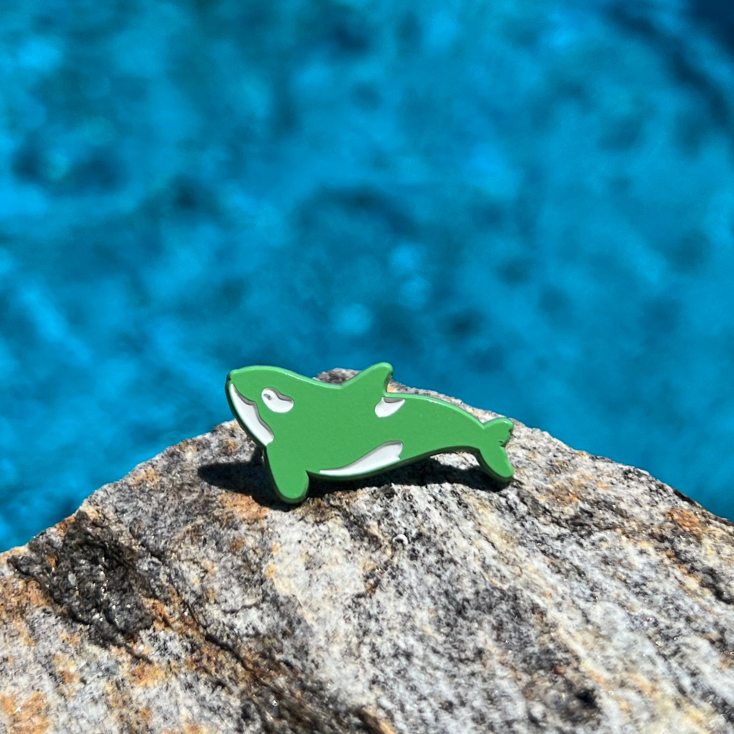 Orca enamel pin