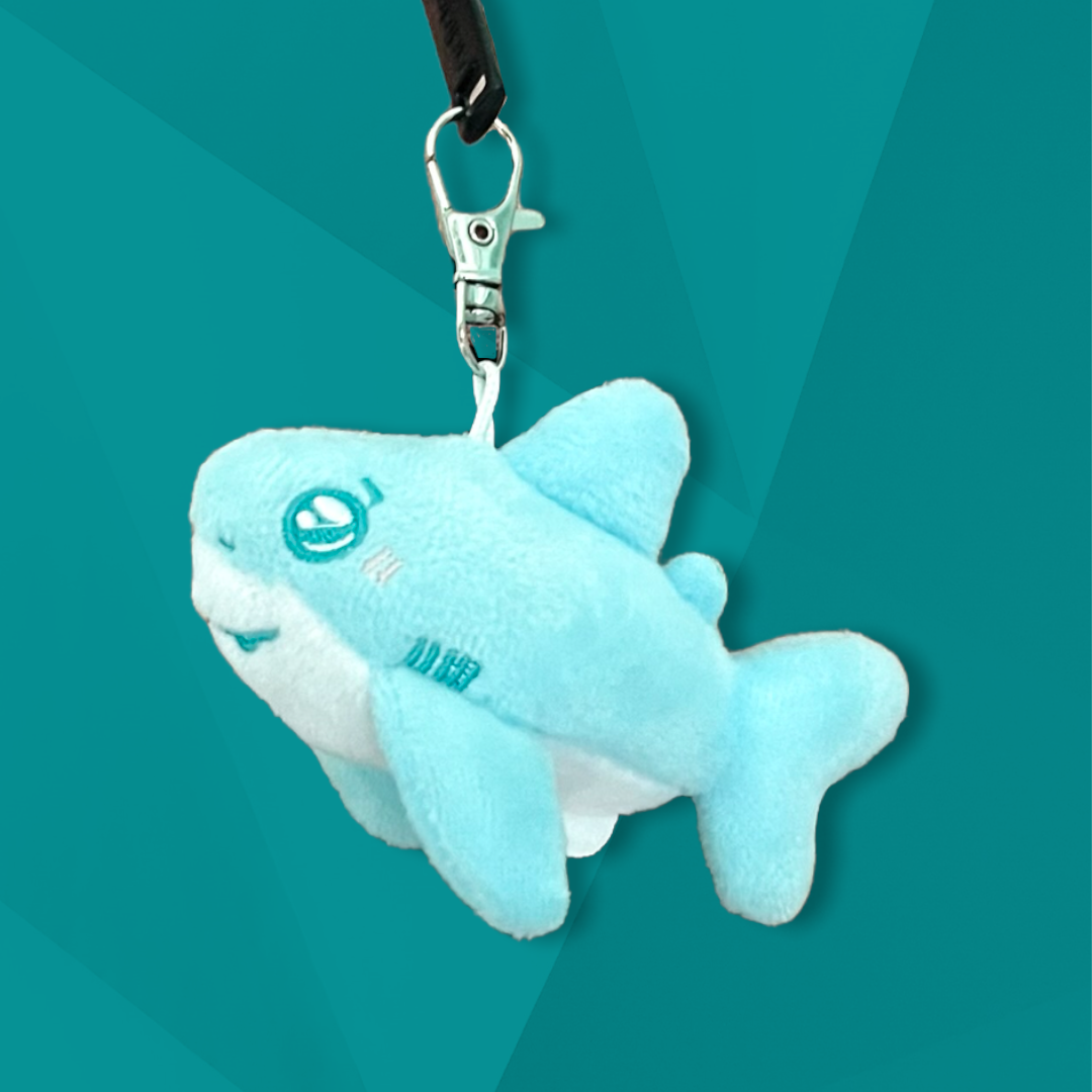 Plush online shark keychain