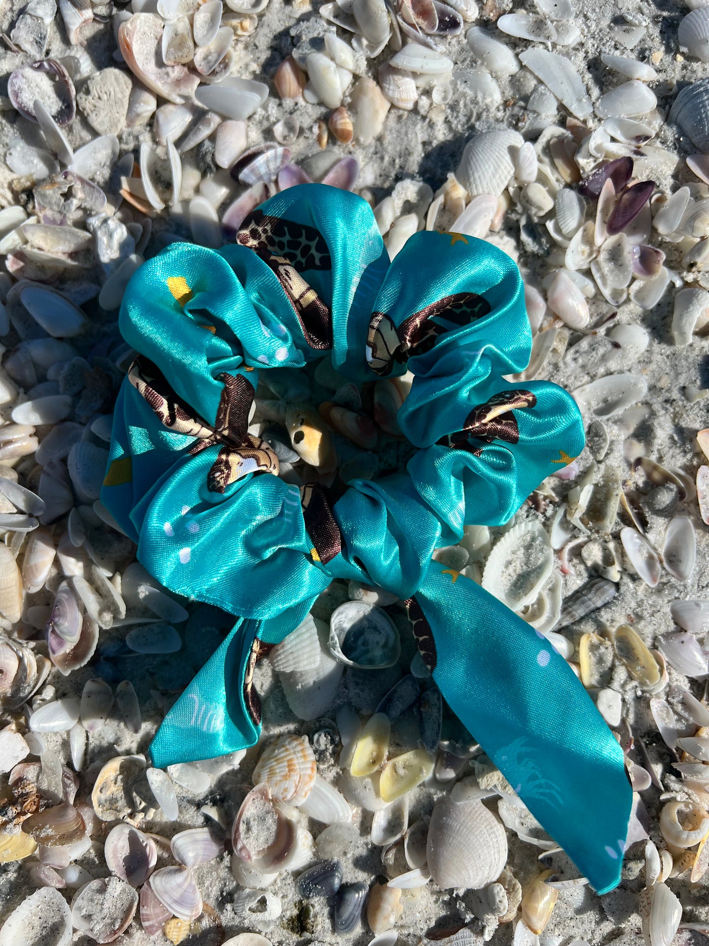 Loggerhead Sea Turtle Scrunchie
