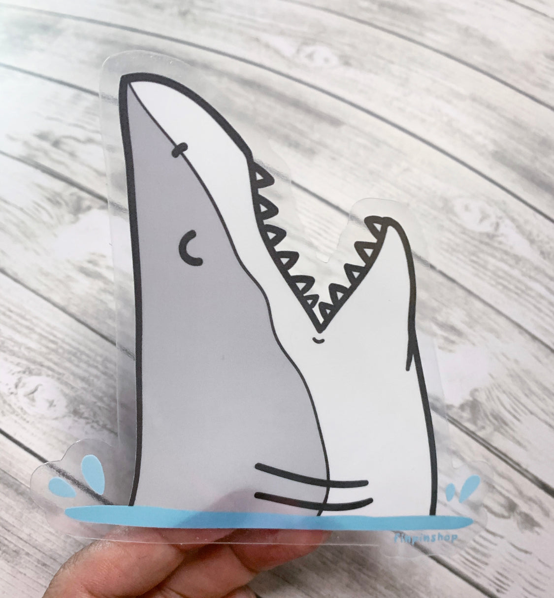 shark breach! sticker