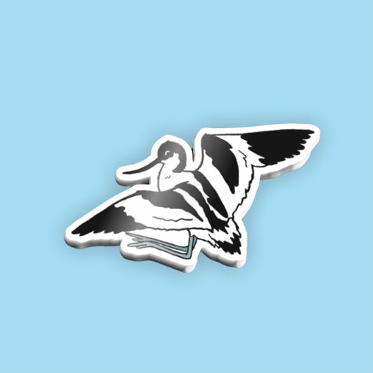pied avocet sticker