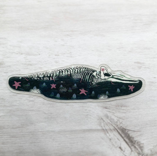 humpback whale fall sticker donation sticker