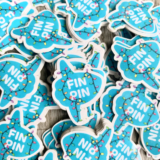mini mola mola holiday sticker