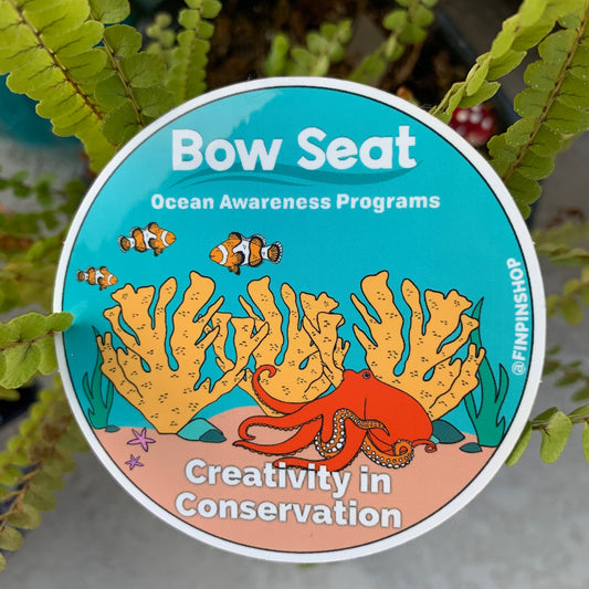 bow seat ocean awareness programs sticker • donation item