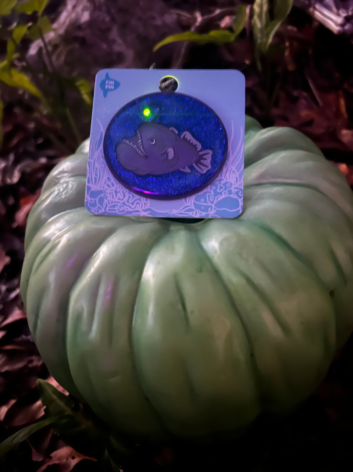 Anglerfish light up pin