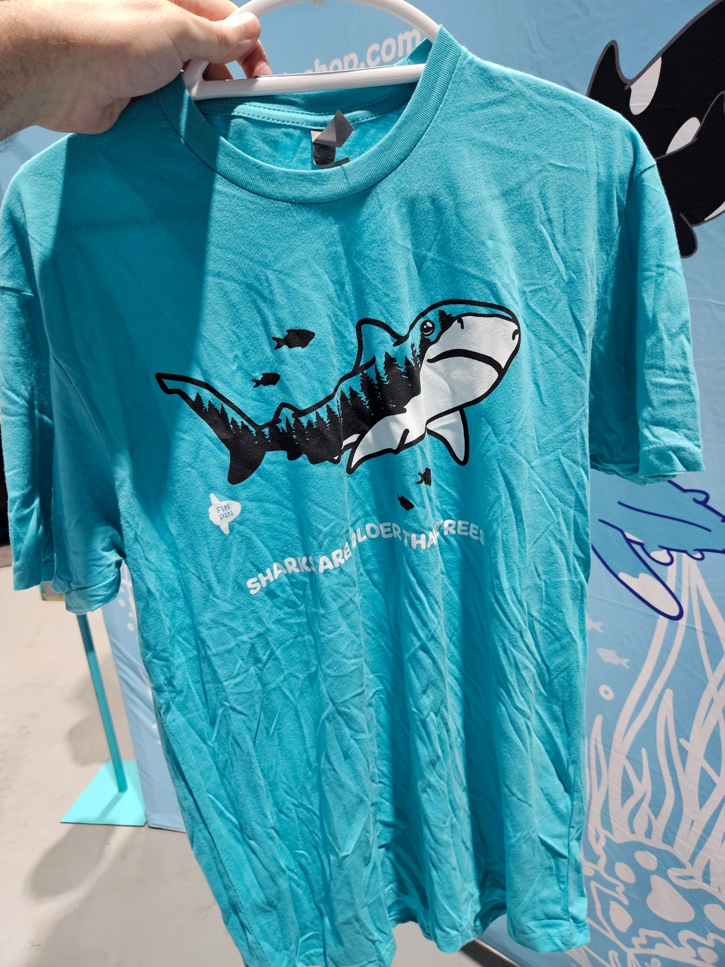 Shark Trees Tee (Teal)