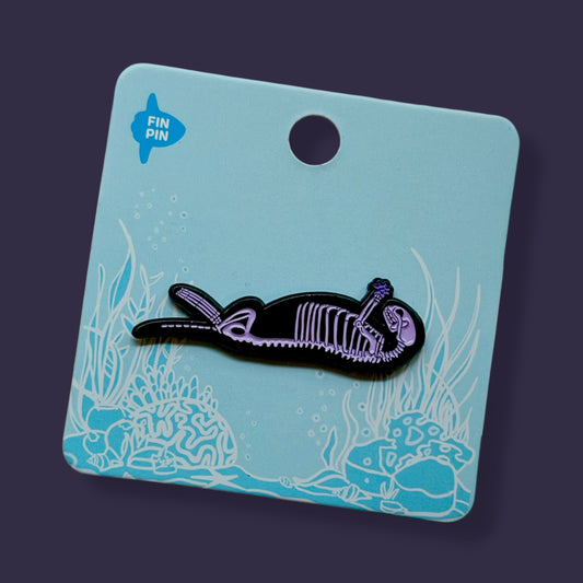 Sea Otter Skeleton Pin Skelepin