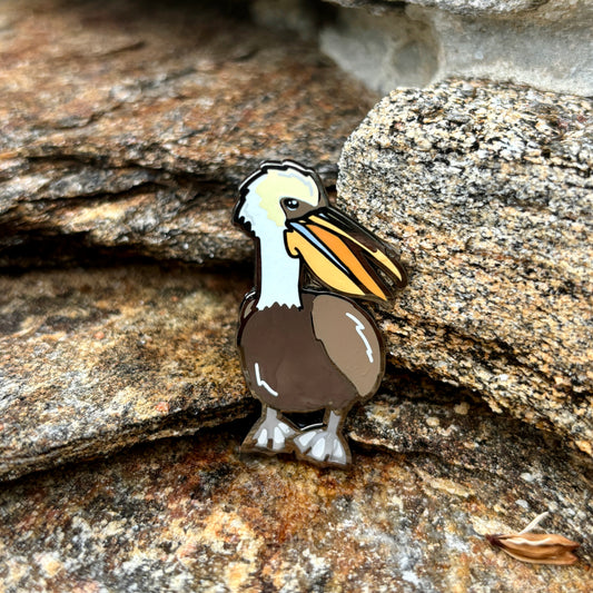 Pelican enamel pin