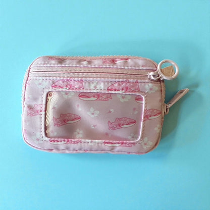 Cherry blossom whale shark • wristlet wallet purse