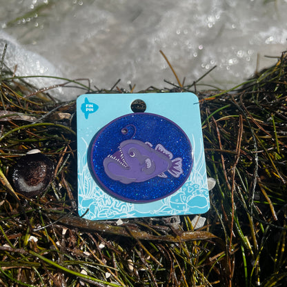 Anglerfish light up pin