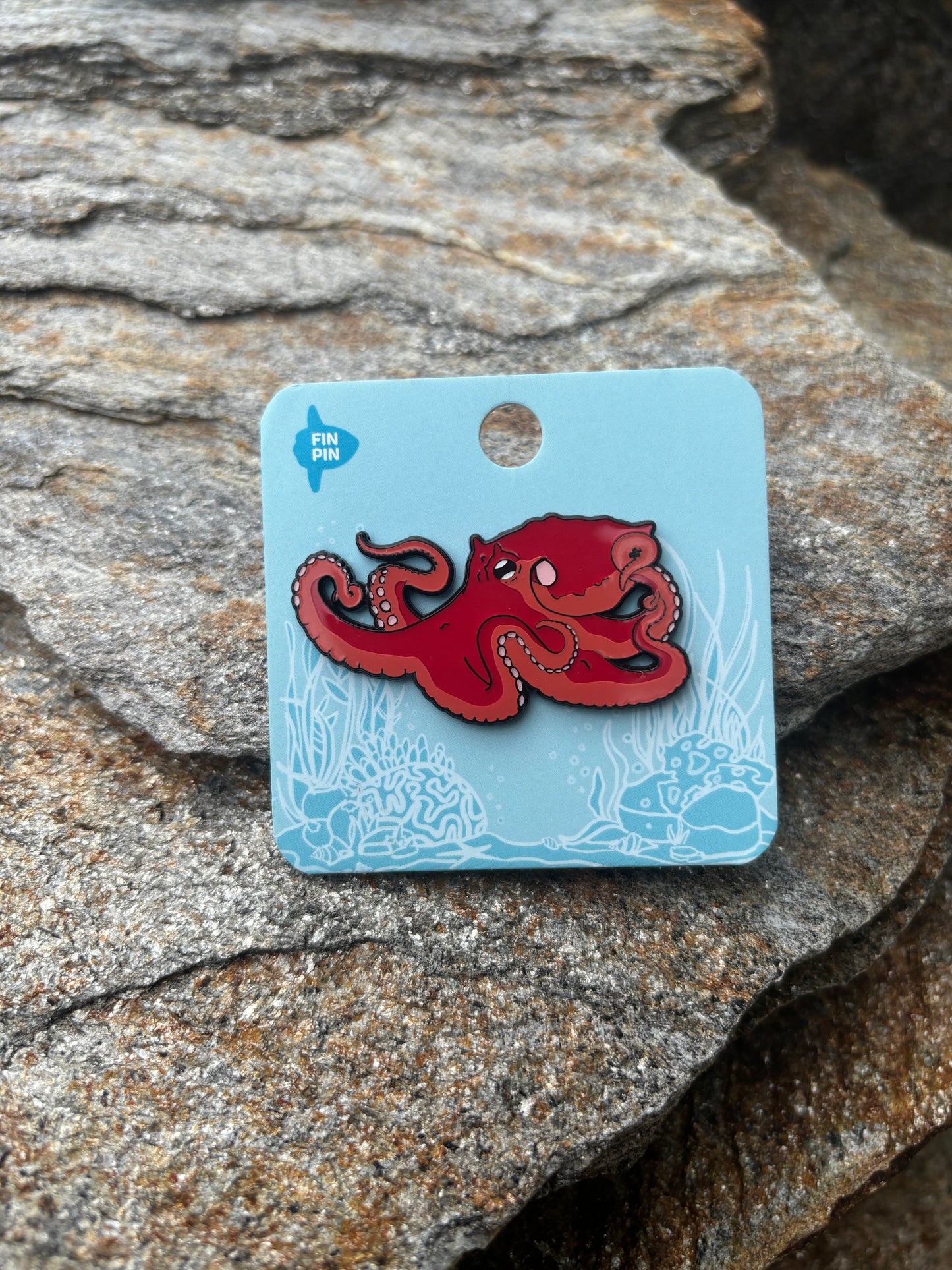 Giant Pacific Octopus enamel pin • Patreon exclusive