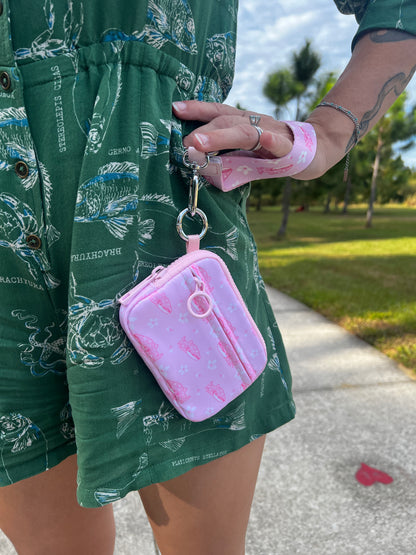 Cherry blossom whale shark • wristlet wallet purse