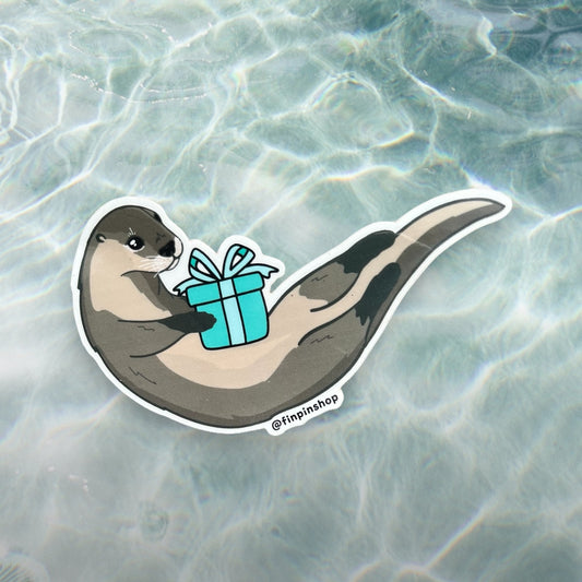 Dec 2024 Patreon river otter sticker