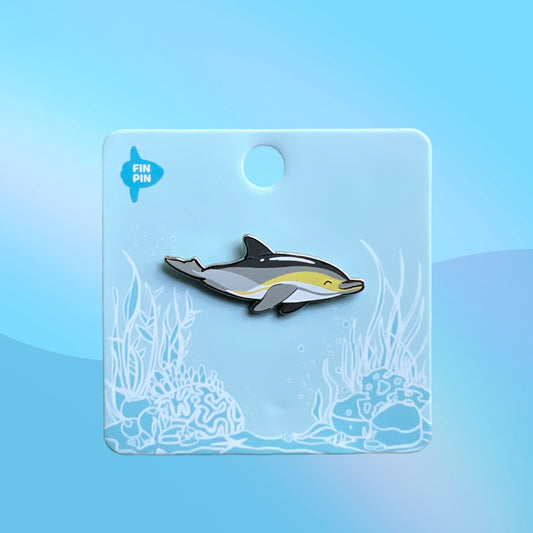 Common dolphin enamel pin • Patreon exclusive