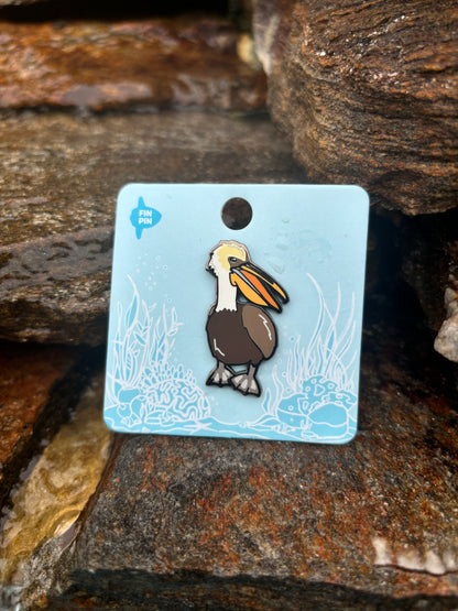 Pelican enamel pin