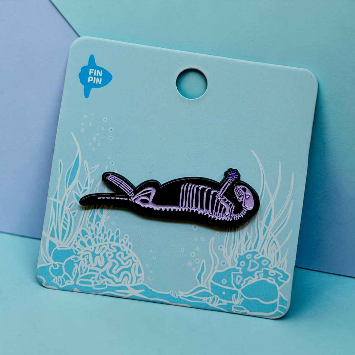 Sea Otter Skeleton Pin Skelepin