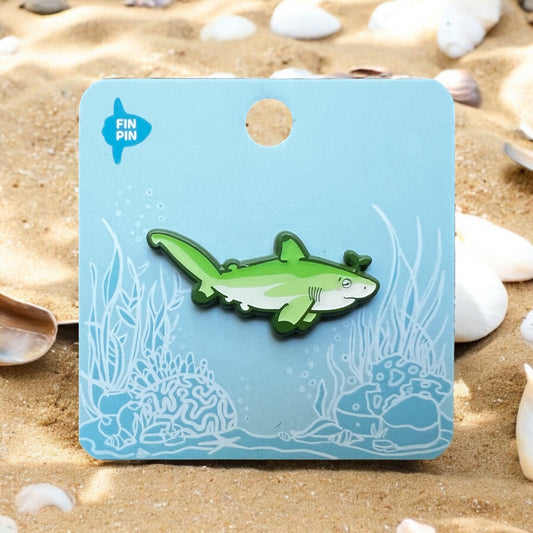 Sprout shark pin • Patreon exclusive
