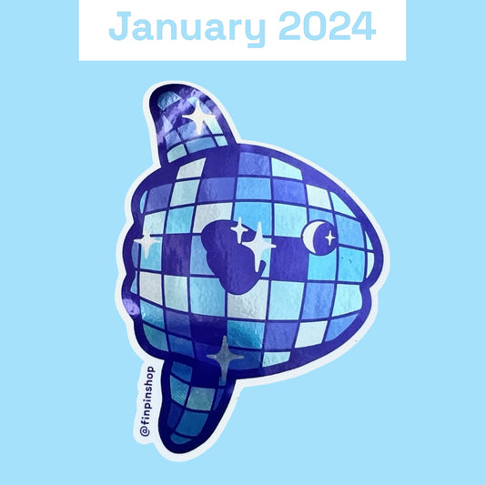 Jan 2024 Patreon Disco Mola Sticker
