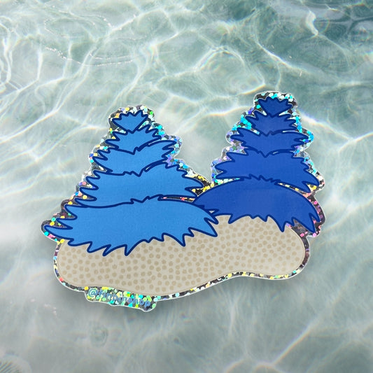 Dec 2024 Patreon christmas tree worm sticker