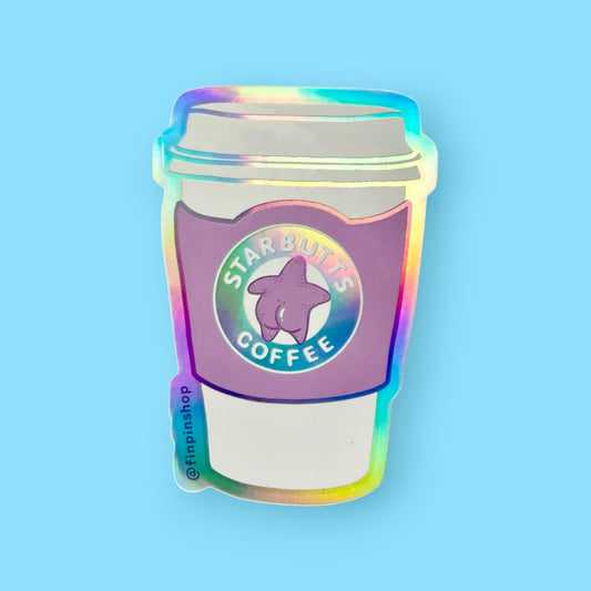 Starbutts coffee sticker • July 2026 Patreon design