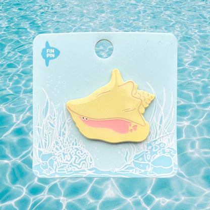 Queen conch enamel pin