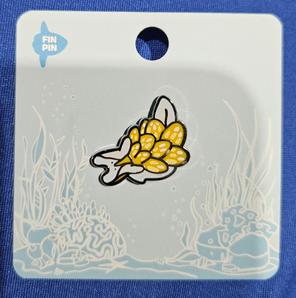 Opalescent nudibranch pin