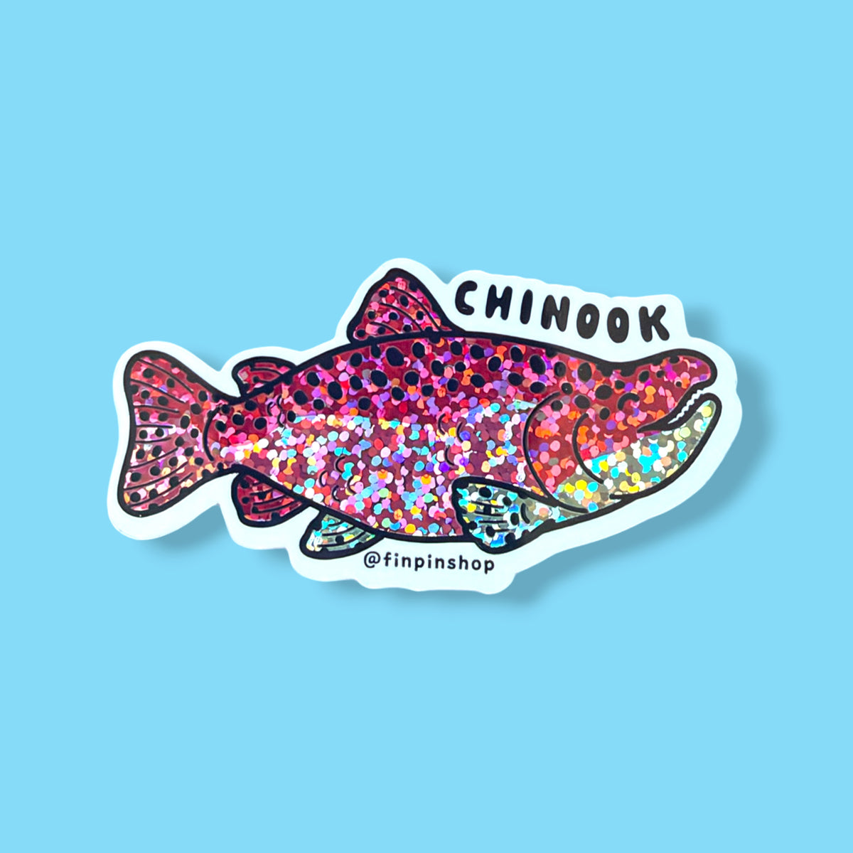 Chinook salmon sticker