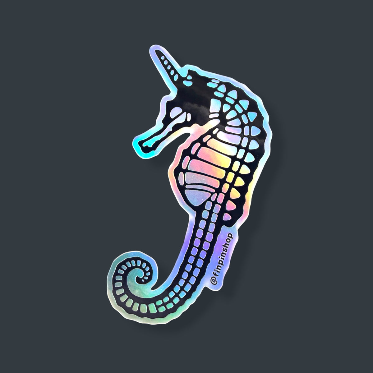 Unicorn seahorse skeleton sticker • October 2026 Patreon