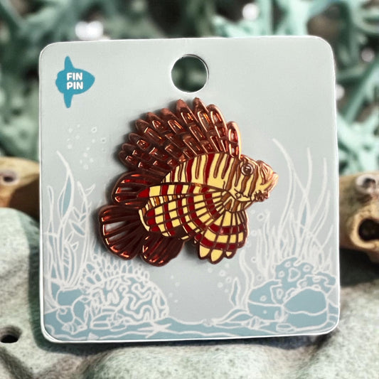 Lionfish enamel pin