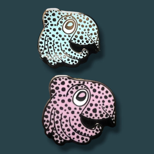 Bobtail Squid Enamel pin