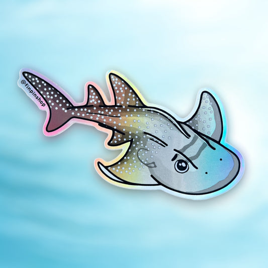 Nov 2024 Patreon holographic bowmouth guitarfish sticker