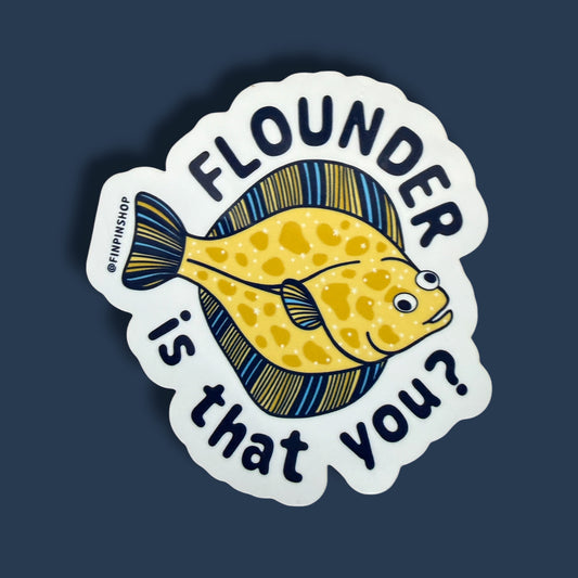 Pacific flounder sticker • September 2026 Patreon