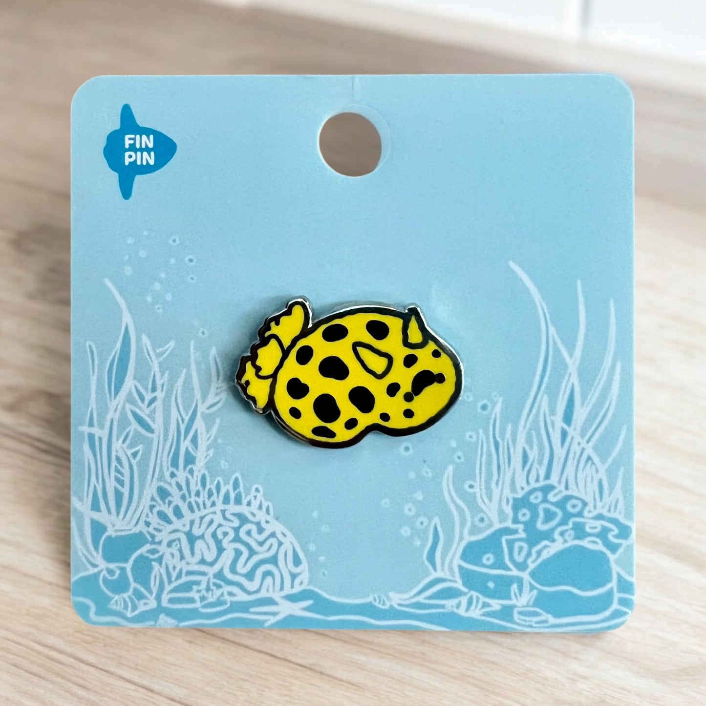 Yellow Sea bunny nudibranch pin