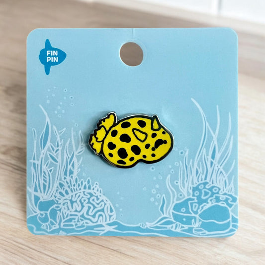 Yellow Sea bunny nudibranch pin