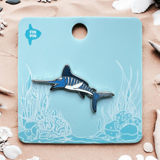 Striped marlin pin