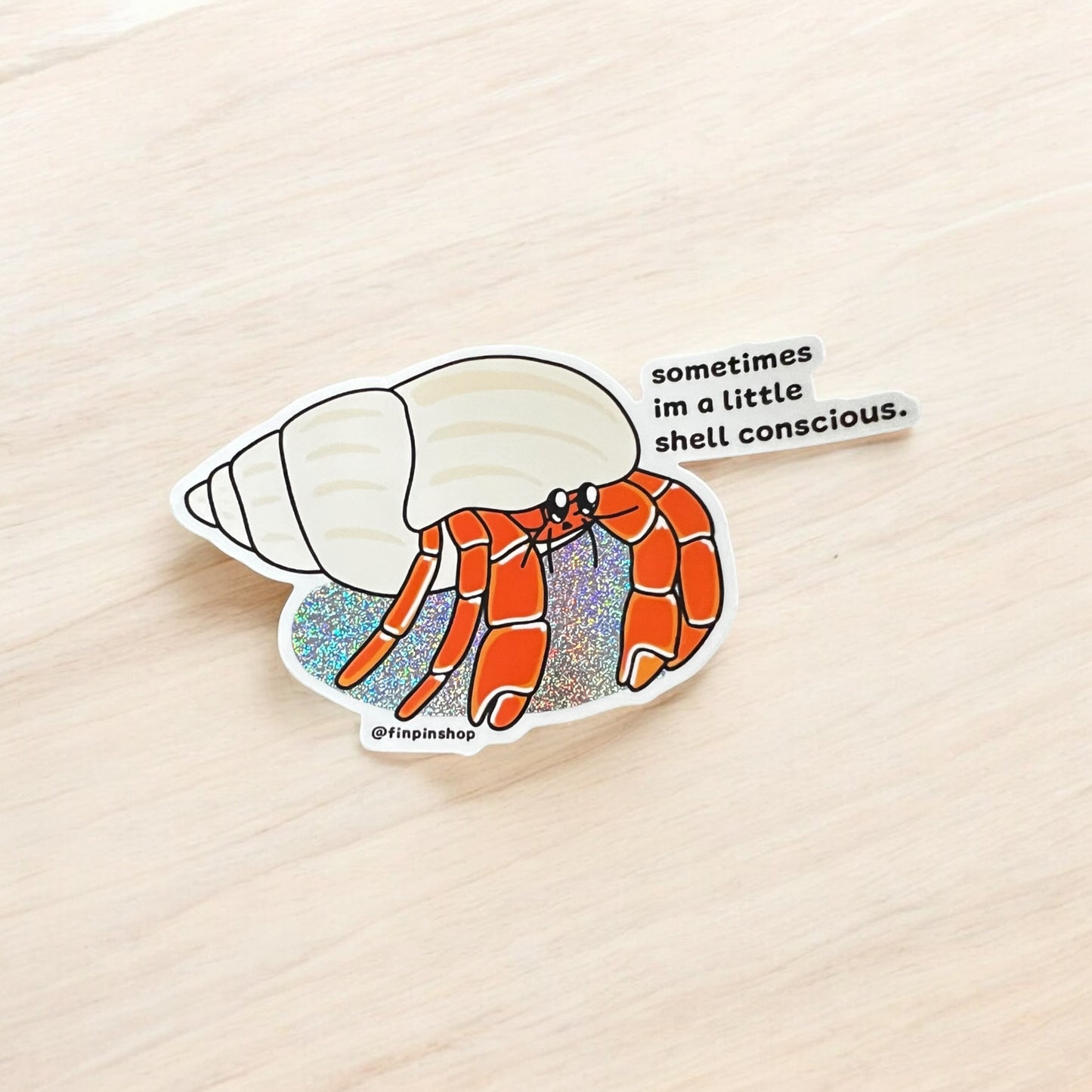 September 2025 Patreon • Hermit crab sticker