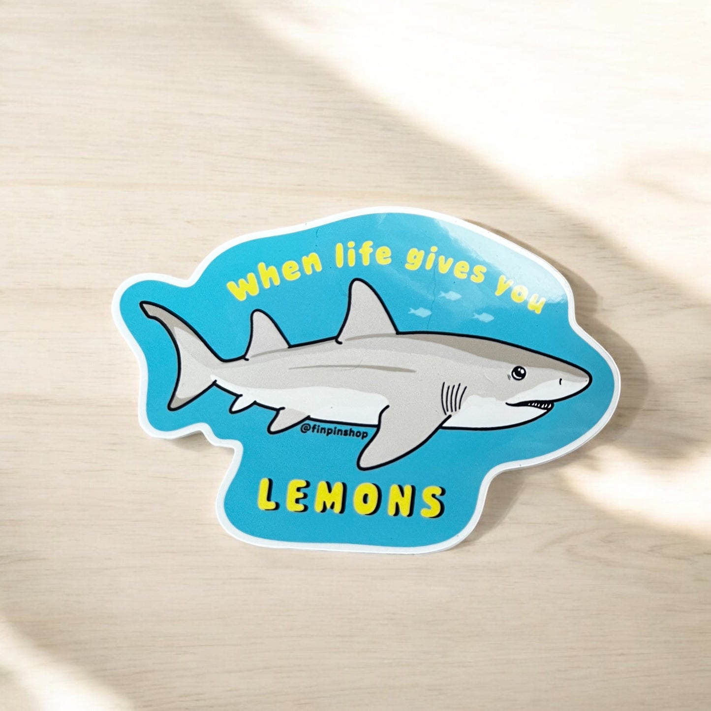 Lemon shark sticker