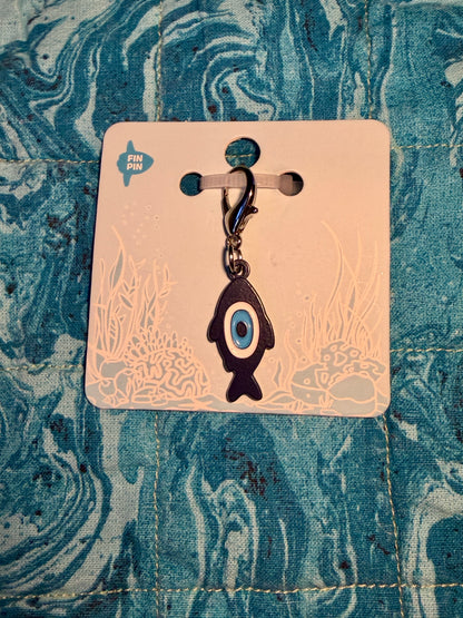 Lucky eye fish zipper pull
