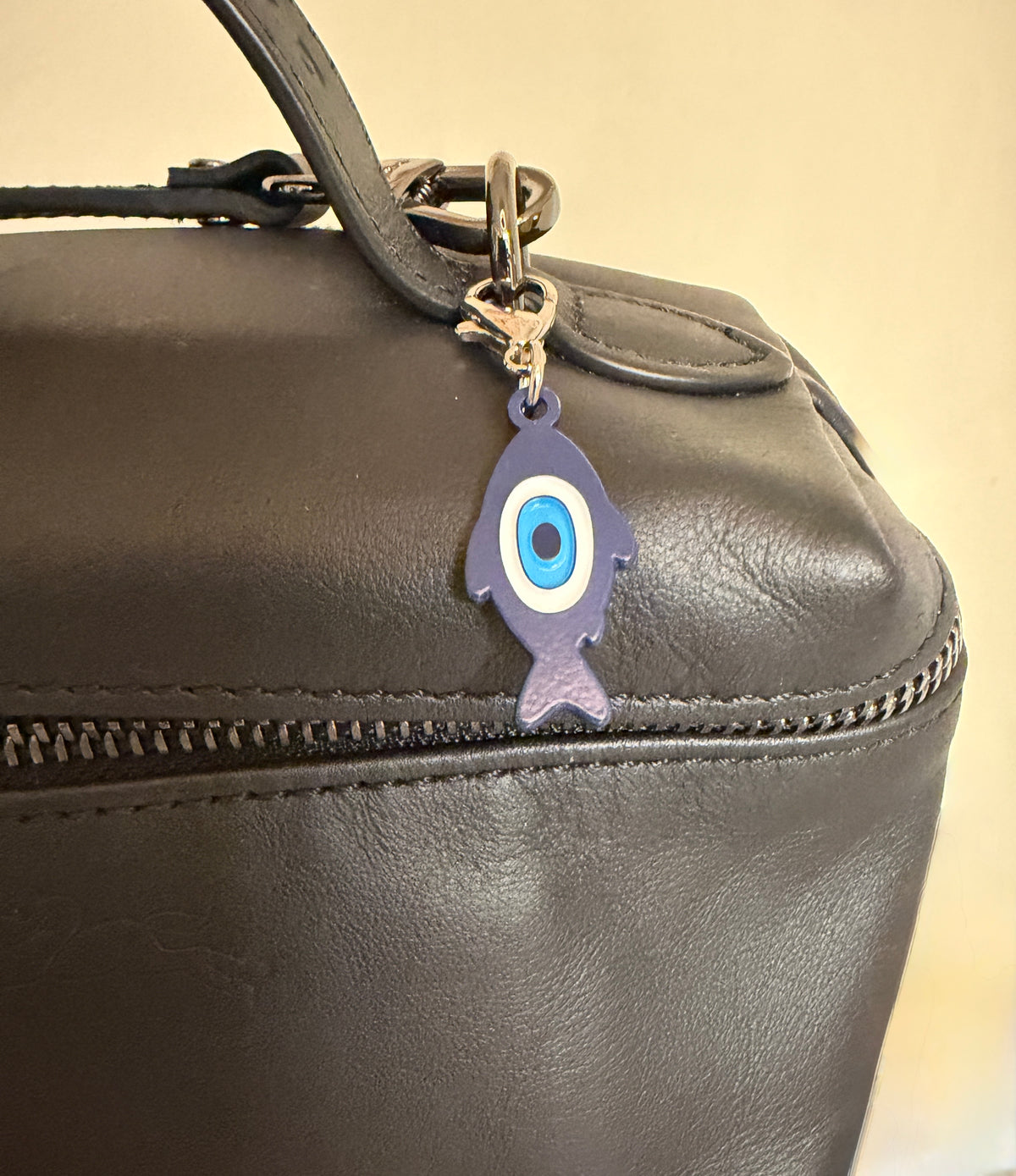 Lucky eye fish zipper pull