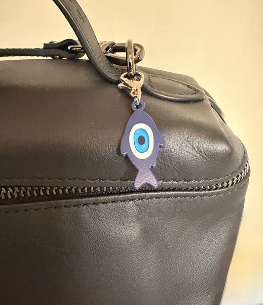 Lucky eye fish zipper pull