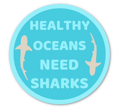 Healthy Oceans Need Sharks Sticker