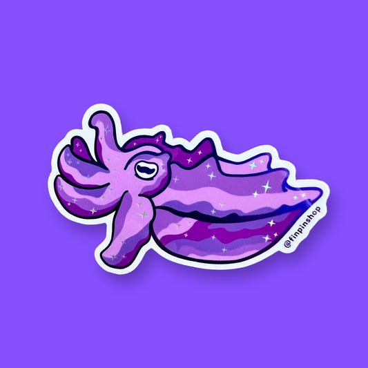 August 2023 Patreon Shiny Flamboyant Cuttlefish Sticker